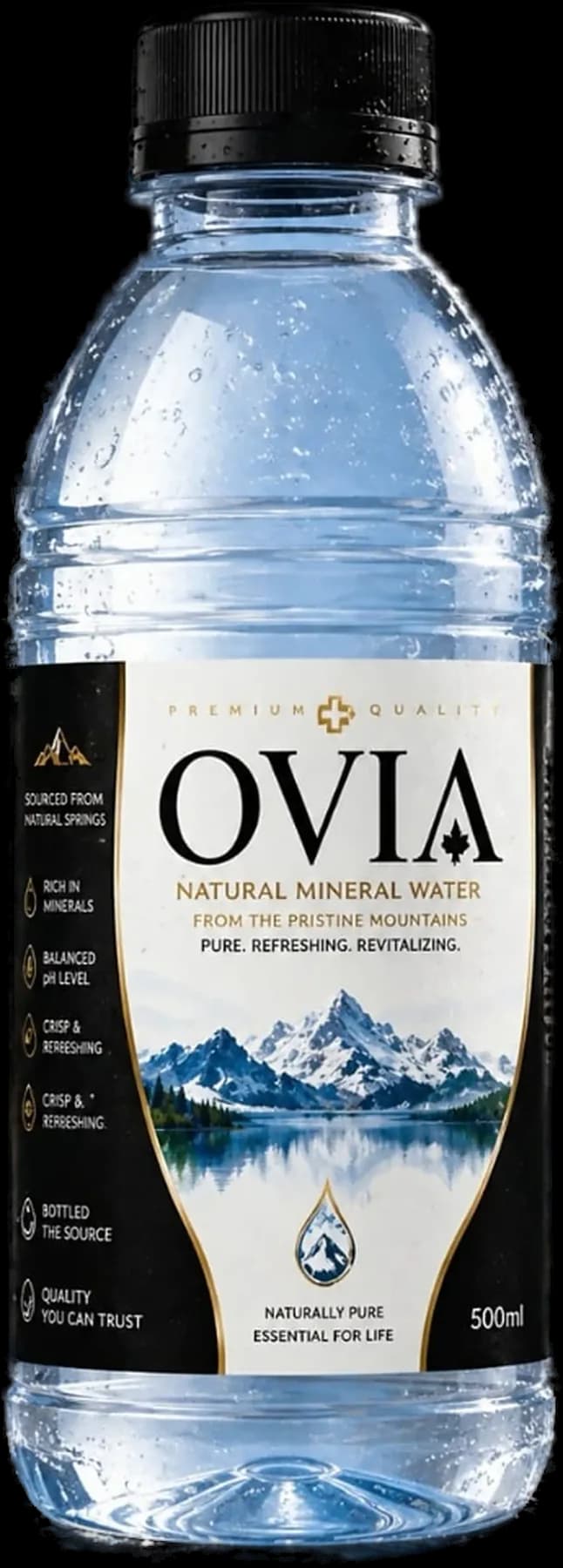 OVIA 500ml natural mineral water bottle